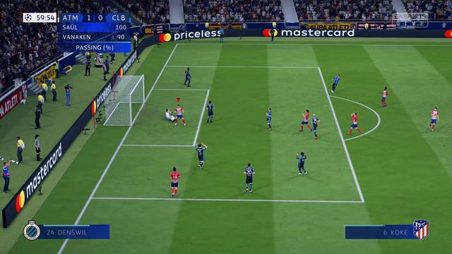 FIFA 19 - Atlético Madrid Vs. Club Brugge @ Estadio Metropolitano