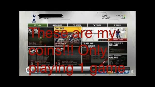 Fifa 13 Ultimate Team Coin Hack 1.04 patch 2013 (PS3 Only) EBOOT HACK-READ DESCRIPTION