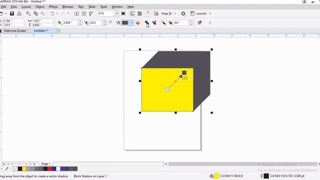 Best way to use Block Shadow Tool in CorelDRAW