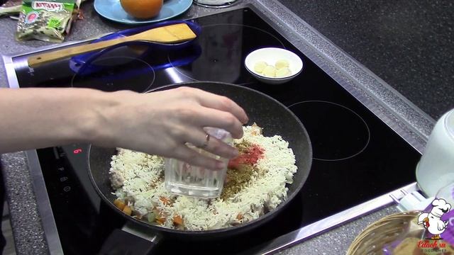 EDACH - Плов со свининой. Летний салат из помидор и огурца