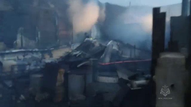 Сегодня ночью произошëл пожар в жилом доме в деревне Голубая Шушенского района Красноярского края