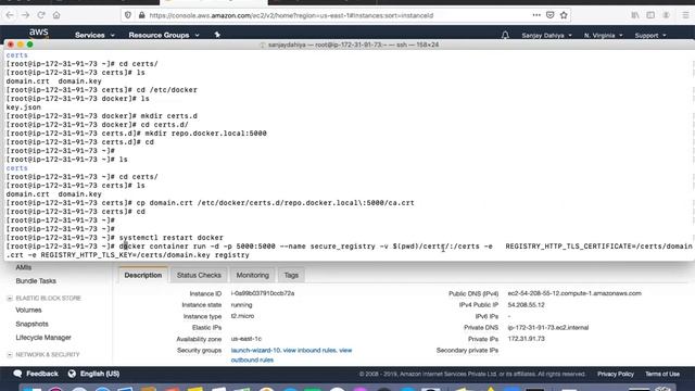 Lecture 8 Setup Private Docker Registry Secure SSL Certificate IN HINDI