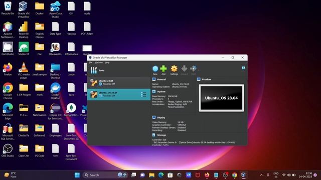 How to install ubuntu 23.04 on VirtualBox Windows 11