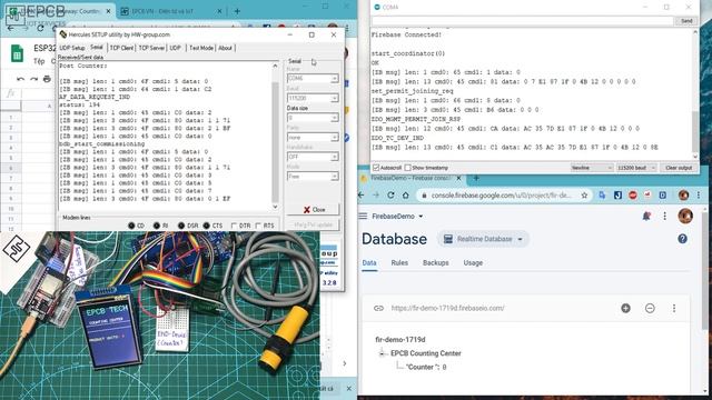 ESP32 Zigbee Gateway - Bộ đếm counter với Firebase và Google Sheets