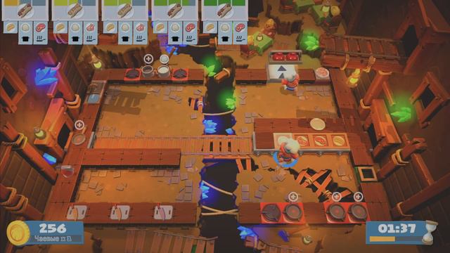 Играю в OVERCOOKED 2 (третья часть)