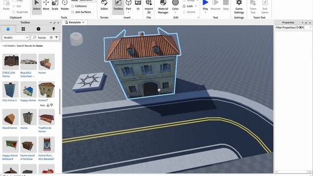 Roblox Studio делаем свою карту с ToolBox