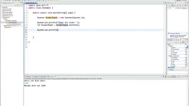 5 - Programmering i Java - Input fra bruker med scanner, og mer bruk av løkker