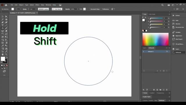 How to create a basic shape in Photoshop using the Shift Ctrl and Alt keys! photoshopforbeginner