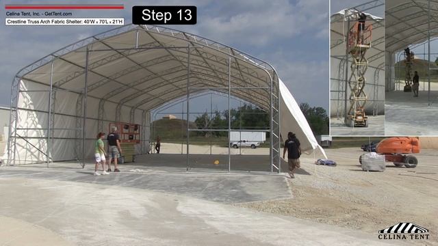 40'x70' Crestline Truss Arch Shelter- Installation Procedure