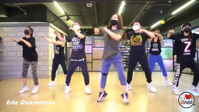 ZUMBA  I LOVE ZUMBA    Esta Cuarentena - Abraham Mateo Choreo by CINDY. Feat. KSJ
