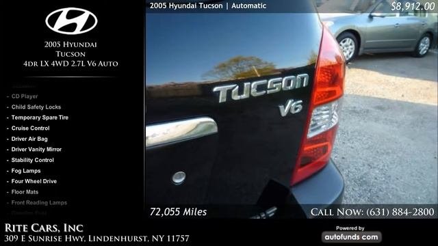 2005 Hyundai Tucson 4dr LX 4WD 2.7L V6 Auto | Rite Cars, Inc, Lindenhurst, NY - SOLD