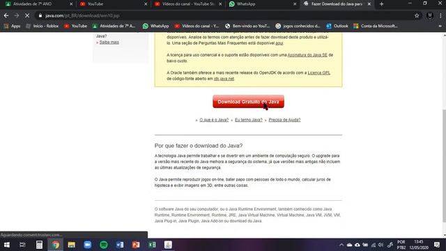 Como baixar o Java 8 update 251