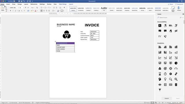 How to Create an Invoice in Word | Microsoft Word Tutorials
