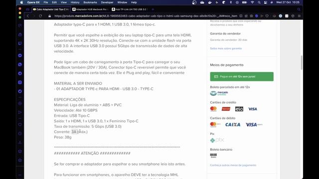 ADAPTADORES USB/HDMI/REDE PARA MACBOOK INTEL E M1 - Minhas indicações - DICAS #01
