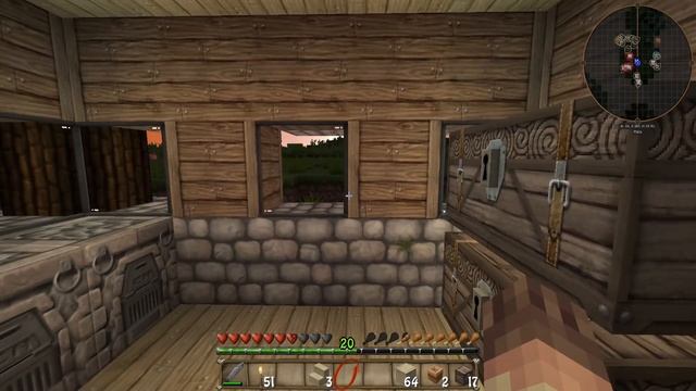 ВЫЖИВАНИЕ В МАЙНКРАФТ С МОДАМИ. КАНИКУЛЫ #03 Мебель и будка для собаки в Minecraft