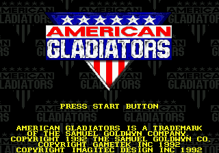 American Gladiators | intro sega mega drive (genesis).
