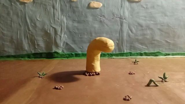 пластилиновая анимация "червь"
