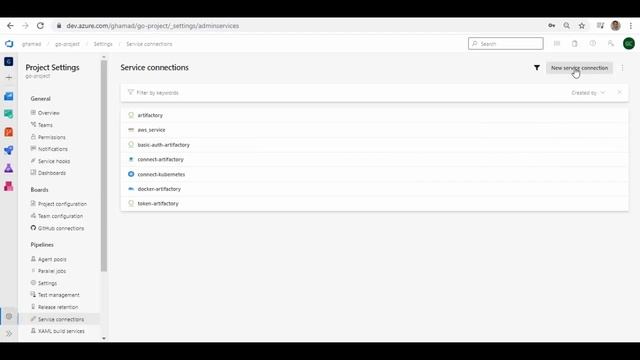 Azure DevOps - JFrog Artifactory Service Connection