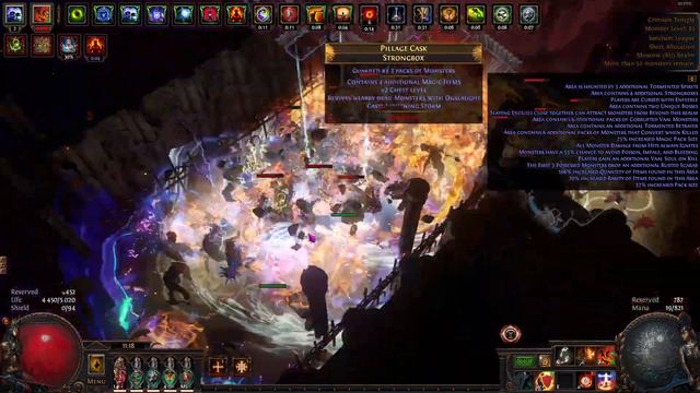 Path of Exile 3.20 Righteous Fire Juggernaut Crimson Temple mapping