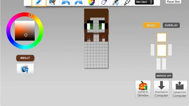 How to make a Cute Minecraft Girl Skin for BEGINNERS