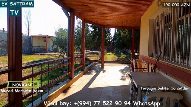 QİYMƏT ENDİRİLDİ! 170 000 (190 000) MANATA 16 SOTDA BAĞ EVİ SATILIR / Недвижимость / EV SATIRAM TV
