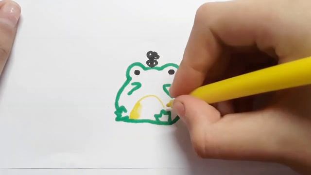 как нарисовать лягушку?