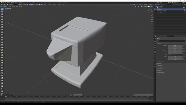 3D Modeling in Unity - Timelapse of Modeling an Anvil in Blacksmith