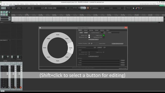 Radial Menu tutorial (Reaper script)