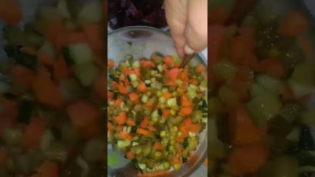 винегрет летний с" секретиком",подруга научила