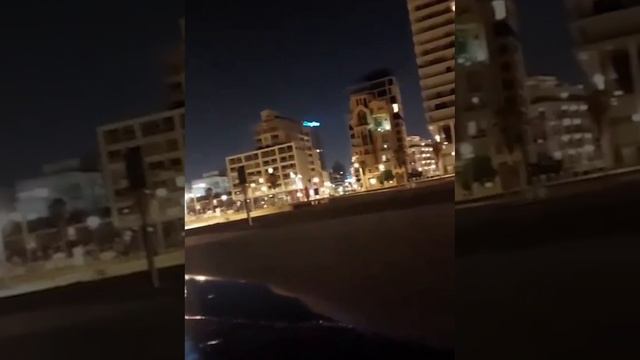 Кадры ночного удара дроном по Тель-Авиву. Ответственность за атаку взяли на себя хуситы.