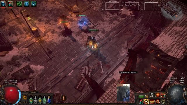 Path of Exile, Delirium: The Canals in under 20 seconds.