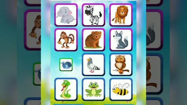 Развивающая игра.  Звуки животных.