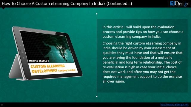How To Choose Custom eLearning Companies In India - EI Design