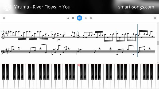 Yiruma - River Flows In You (piano version smart-songs.com)