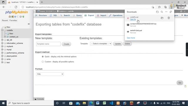 EXPORT, IMPORT and DELETE Database from phpMyAdmin | step by step discussion | PHP in Hindi | 2022