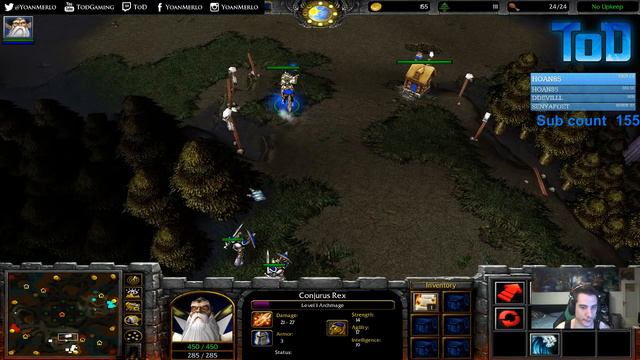 Warcraft III #509 - ToD & Grubby 2v2 vs Orc&Orc (Lost Temple)