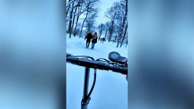 Второй выезд на Kugoo M4 с падением. 2019 г.