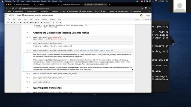 Topic 8: Other Database Structures (MongoDB)