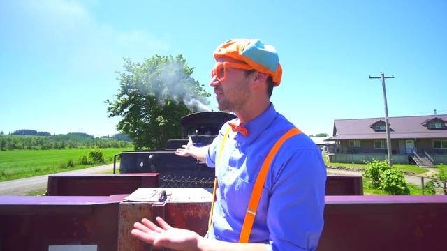 Trains for Children with Blippi  Steam Train Tour
