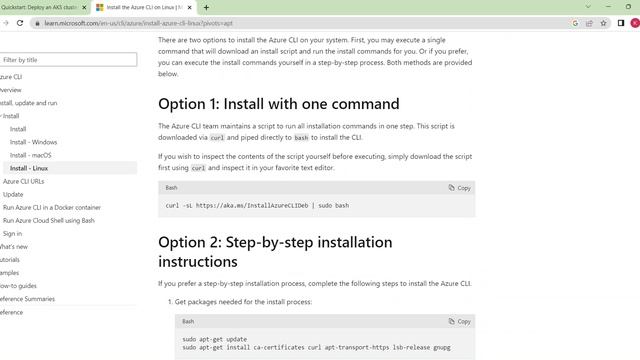 AKS Setup and App Deployment in Azure Portal