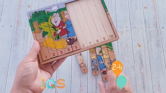Логические палочки, числовой ряд от 1 до 10