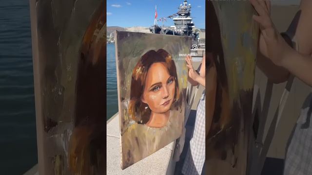 Портреты акриловыми красками на холсте