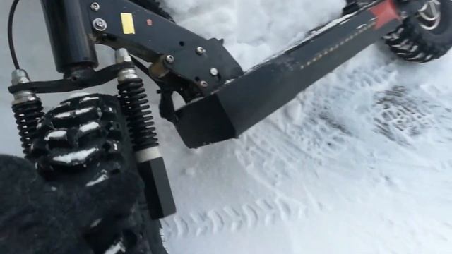 Куго м4про в -35 С. Зимний электросамокат.
