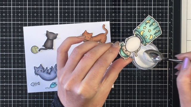 Lawn Fawn Fortune Teller Tabby | Cat Card