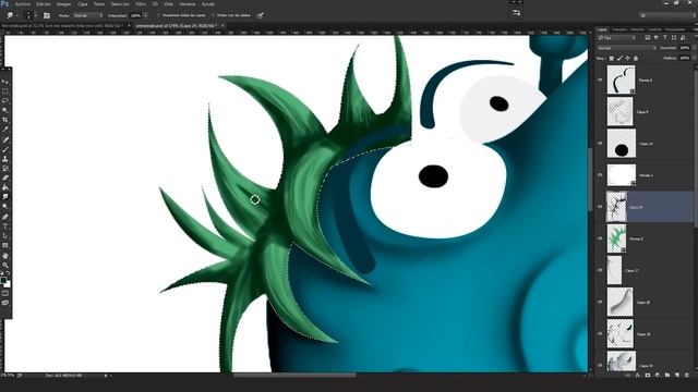 CREANDO UN PERSONAJE PARTIENDO DE CUALQUIER FORMA  PHOTOSHOP  SPEEDART