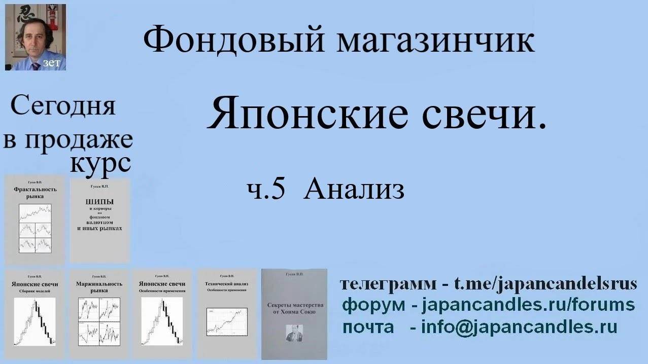 Обучающий курс  - АНАЛИЗ ЯПОНСКИХ СВЕЧЕЙ