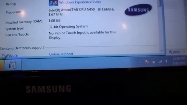 Samsung NB30 mit Touchscreen