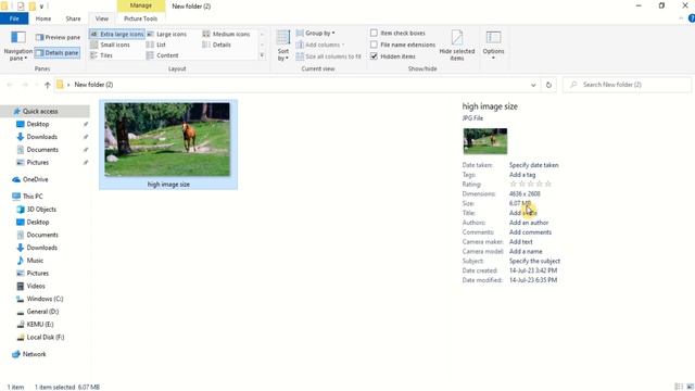 Resize Images with MS Paint | Compress Image Size