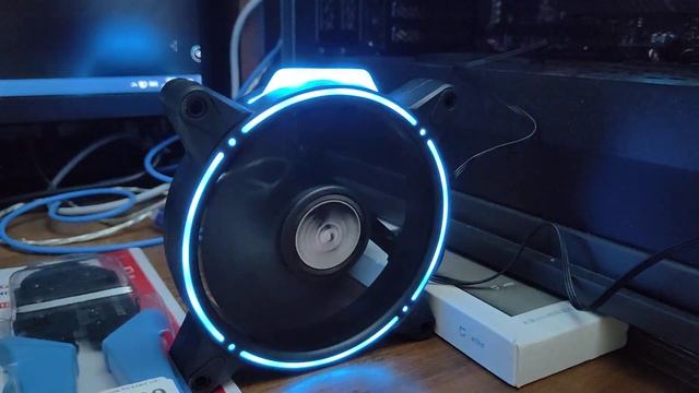 Демонстрация ARGB подсветки вентилятора ZALMAN ZM RFD120A