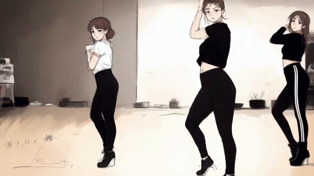 Dance of anime girls  Ai
